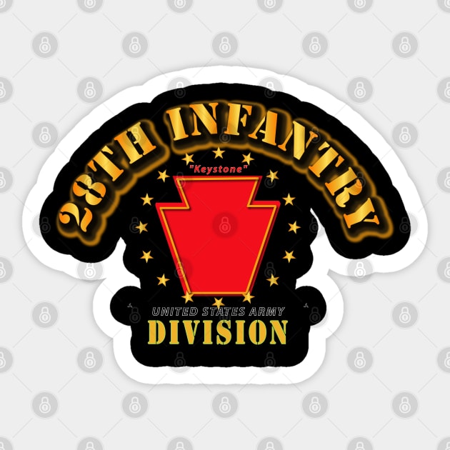 28th Infantry Division - Keystone Sticker by twix123844